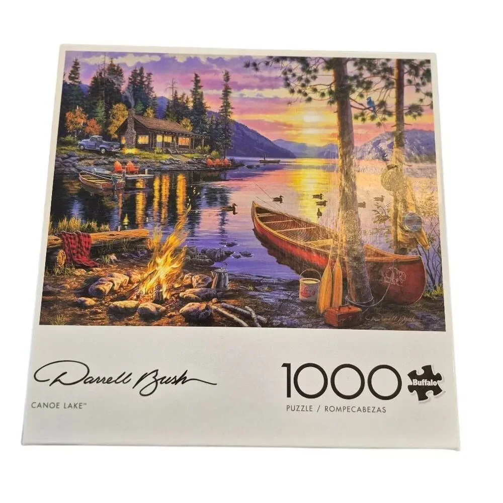 Buffalo Games - Canoe Lake 1000 Piece Puzzle for Adults - Jigsaw Puzzles – Darre